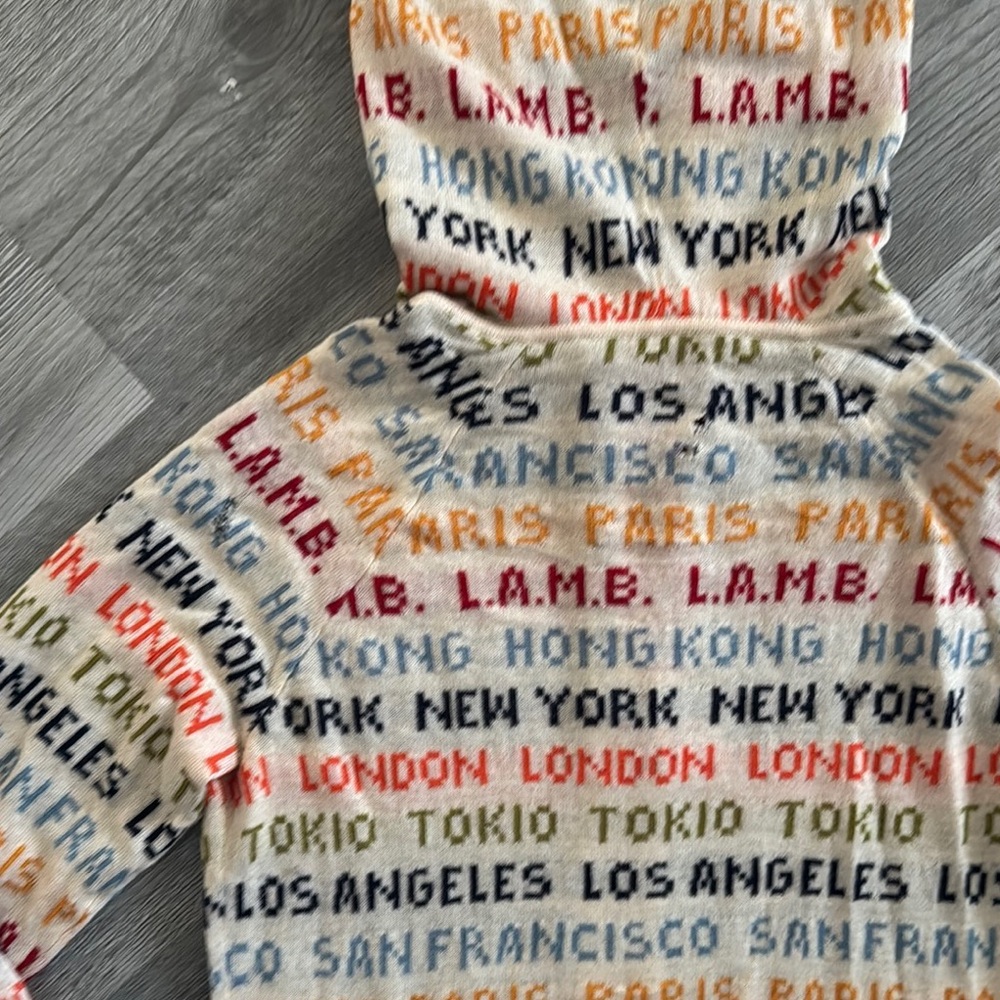 L.A.M.B. 2007 Vintage All Cities Cashmere Zip Up Hoodie - Picture 10 of 16